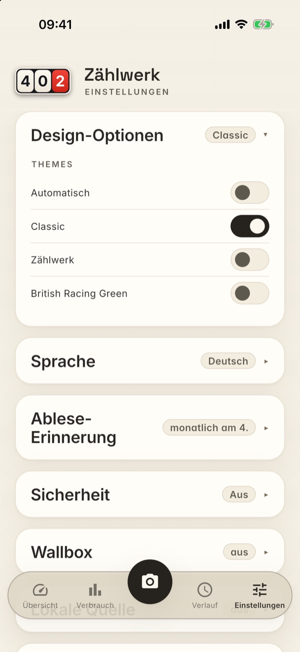 Die Karte Design-Optionen