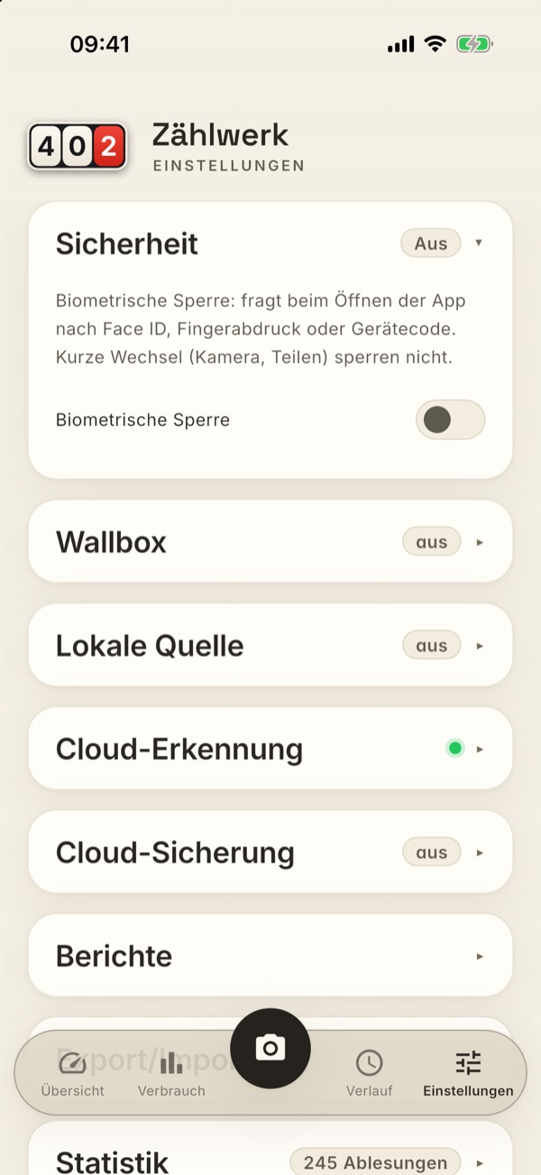Die Karte Sicherheit