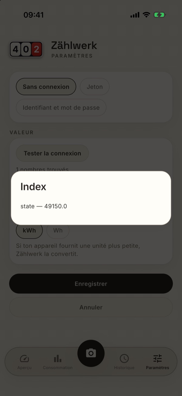 Le choix du nombre dans la réponse de l’appareil
