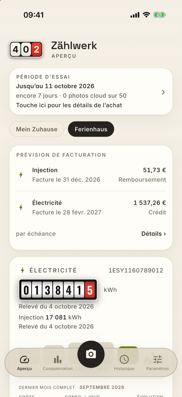 La carte de prévision avec la ligne Injection