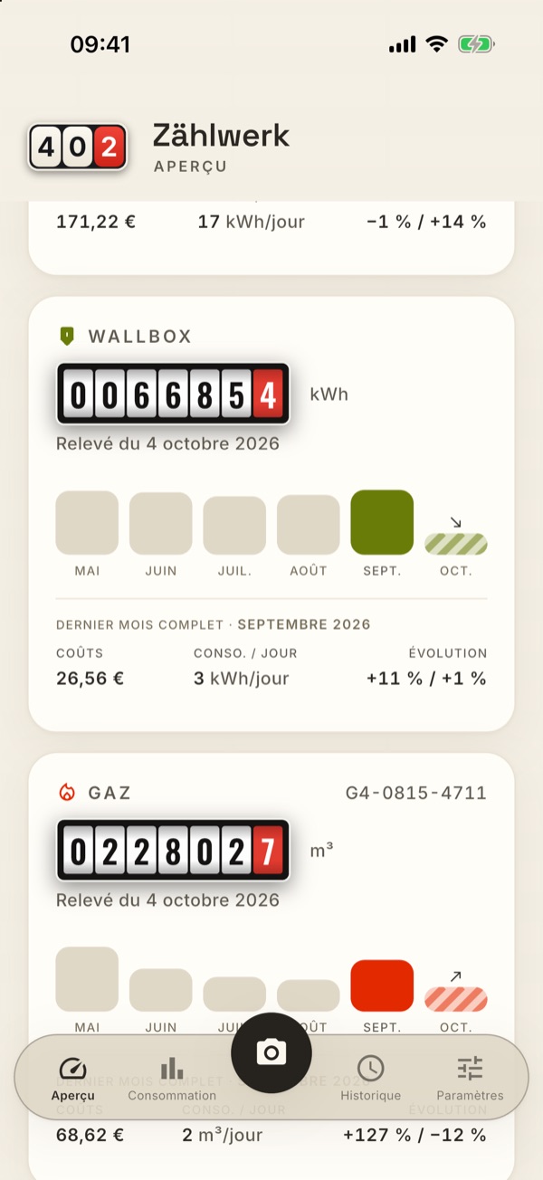 La carte Wallbox dans l’aperçu